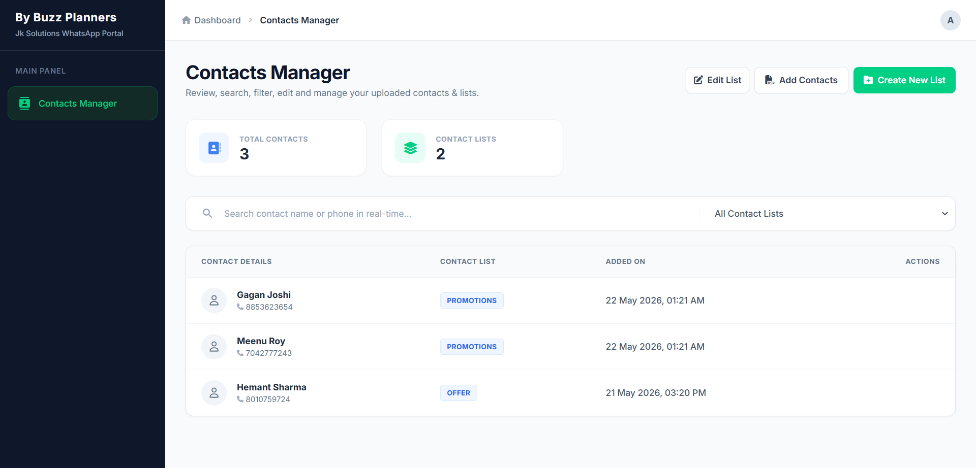 Bulk Messaging