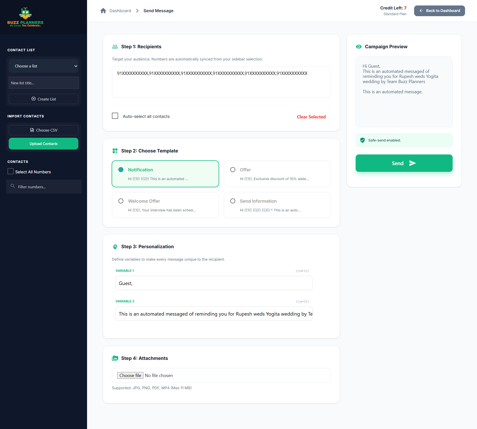 Dashboard Preview